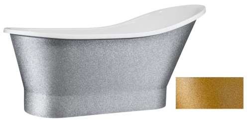 Besco Gloria Glam 160x68 cm szabadonálló kád, gold