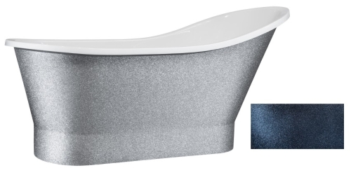 Besco Gloria Glam 160x68 cm szabadonálló kád, graphite