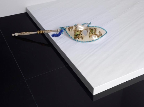 POLYSAN ACORA 100x80x3,5cm öntöttmárvány zuhanytálca, fehér AC003
