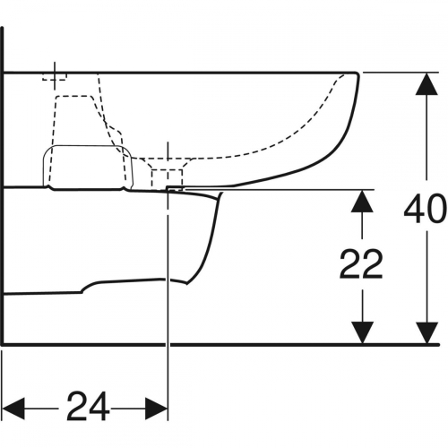 Geberit Smyle fali bidé, 500.216.01.1