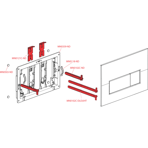 ALCA (Alcaplast) M578 nyomólap, matt fekete