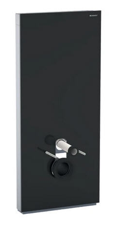 Geberit Monolith Plus szanitermodul fali WC-hez, 114 cm fekete üveg 131.231.SJ.5