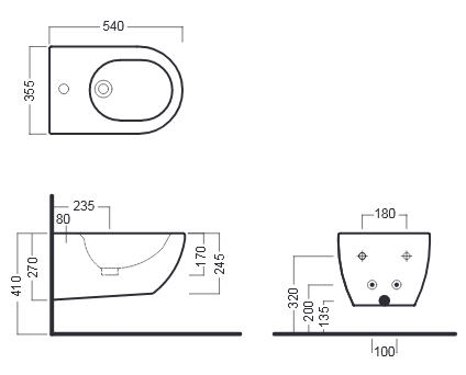 Hatria Fusion fali bide Y1D901