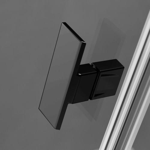 Radaway Nes Black DWJ I  90 cm-es fekete zuhanyajtó, balos 10026090-54-01L