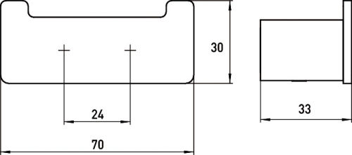 Emco Loft dupla akasztó, króm 057500102