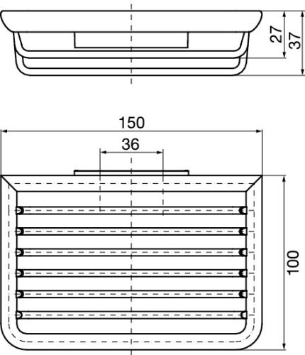 Emco szappantartó, króm 354500101