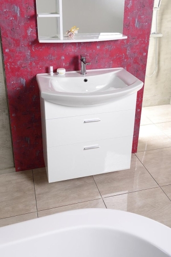AQUALINE ZOJA mosdótartó szekrény fiókos 61,5x74x32cm, fehér (51061A)