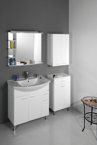 Aqualine ZOJA fürdőszoba szekrény 83x74x34 cm, mosdó nélkül (51083A)