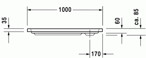 Duravit D-code 100x70 cm-es zuhanytálca 720093 (720093000000000)