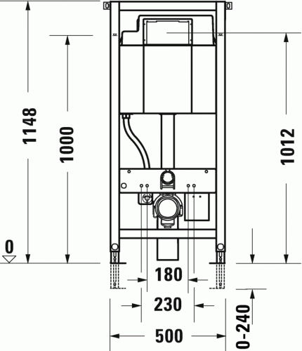 Duravit DuraSystem wc szerelő keret WD1001000000