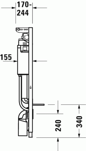 Duravit DuraSystem wc szerelő keret WD1001000000