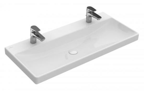 Villeroy & Boch Avento 100x47 cm mosdó 2 csaplyukkal túlfolyó nélkül 4156 A1 01 (4156A101)