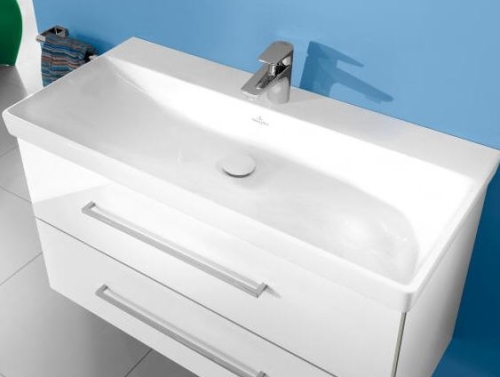 Villeroy & Boch Avento 100x47 cm mosdó túlfolyó nélkül CeramicPlus felülettel 4156 A2 R1 (4156A2R1)