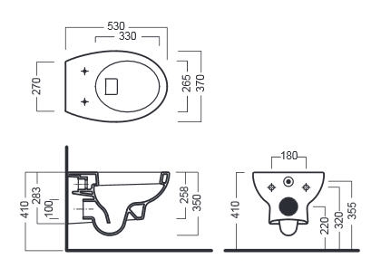 Hatria Erika Pro fali wc YXBS01