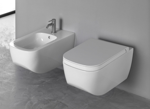 Hatria Next öblítőperem nélküli fali wc Y1F101