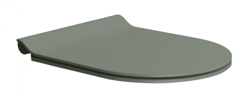 Sapho GSI SLIM soft close WC-ülőke, matt agave/króm MS86CSN04