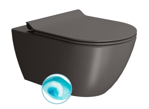 Sapho GSI PURA fali WC, SWIRLFLUSH matt barna 881516