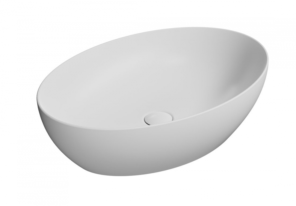 Sapho PURA 60x42cm pultra helyezhető mosdó, matt fehér 884209