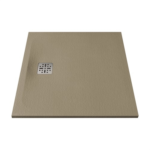 Marmy Dolomite öntött márvány zuhanytálca 80x80 cm, GUCCI LATTE 80 7638 80 80 56