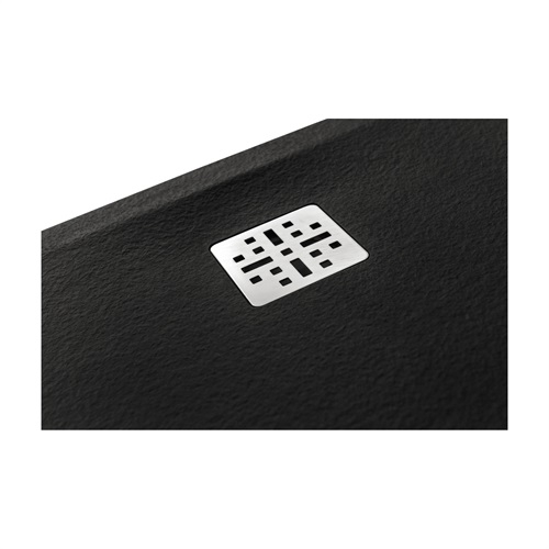 Marmy Dolomite öntött márvány zuhanytálca 80x160 cm, CAVALLI BLACK 80 7854 80 16 54