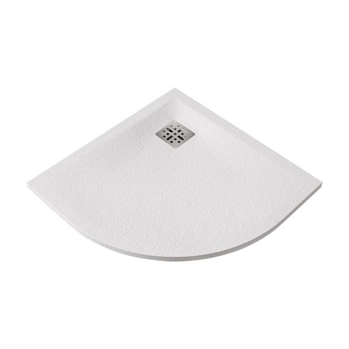 Marmy Pietra öntött márvány zuhanytálca 80x80 cm, PRADA WHITE 80 7908 80 80 50