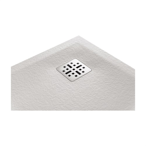 Marmy Pietra öntött márvány zuhanytálca 100x100 cm, PRADA WHITE 80 7910 10 10 50