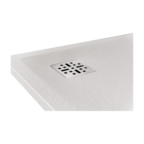 Marmy Pietra öntött márvány zuhanytálca 100x100 cm, PRADA WHITE 80 7910 10 10 50