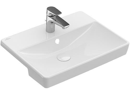 Villeroy & Boch Avento 55x44 cm elölről beépíthető mosdó, túlfolyó nélkül CearmicPlus felülettel 4A06 56 R1 (4A0656R1)