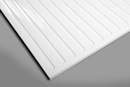 POLYSAN MIRAI öntöttmárvány zuhanytálca, 100x80x1,8cm, jobbos, fehér 73170