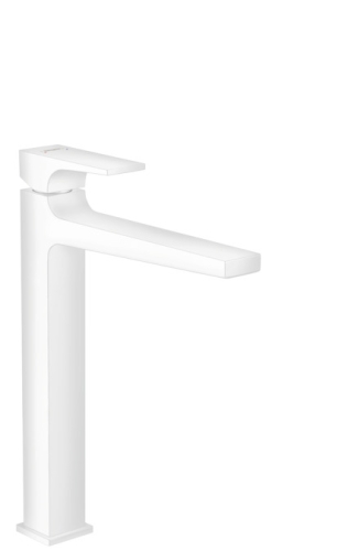 Hansgrohe Metropol Egykaros mosdócsaptelep 260 karos fogantyúval, mosdótálakhoz, push-open lefolyó-garnitúrával, matt fehér 32512700