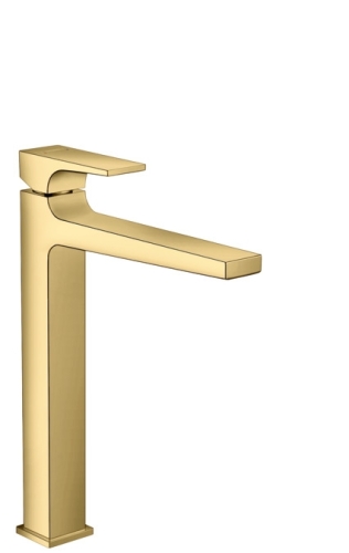 Hansgrohe Metropol Egykaros mosdócsaptelep 260 karos fogantyúval, mosdótálakhoz, push-open lefolyó-garnitúrával, polírozott arany hatású 32512990