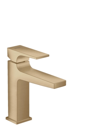 Hansgrohe Metropol egykaros mosdócsaptelep 110 push-open lefolyóval, szálcsiszolt bronz 32507140