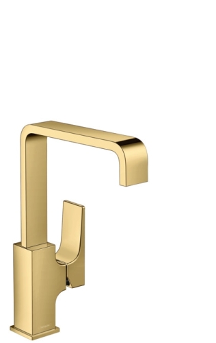 Hansgrohe Metropol egykaros mosdócsaptelep 230 push-open lefolyóval, polírozott arany hatású 32511990