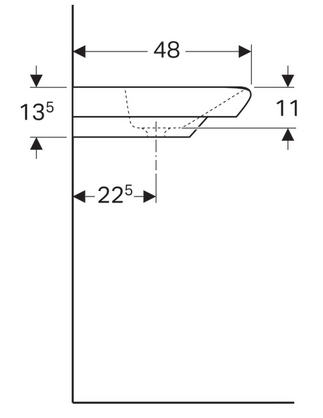 Geberit myDay 60x48 cm mosdó Keratect felülettel 125460600
