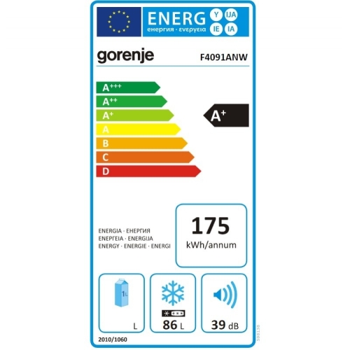 Gorenje F4091ANW egyajtós fagyasztószekrény