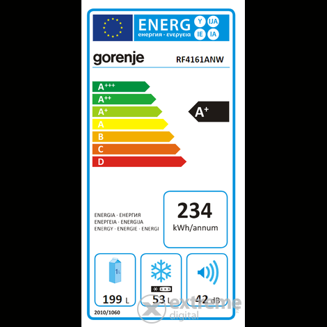 Gorenje RF4161ANW felülfagyasztós hűtőszekrény