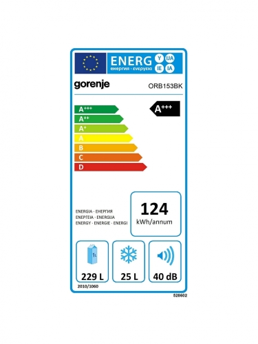 Gorenje ORB153BK szabadonálló hűtőszekrény (521273)