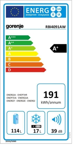 Gorenje RBI4091E1 beépíthető hűtőszekrény