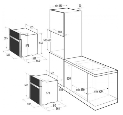 Gorenje BO758A31BG  beépíthető sütő (732286)