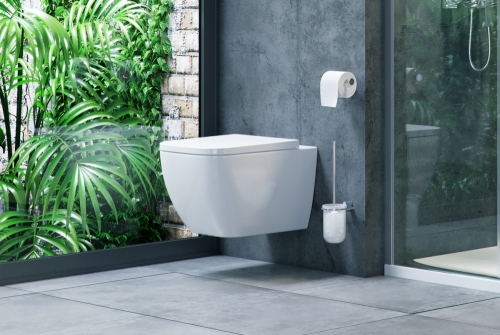 Excellent Ness perem nélküli fali wc ülőkével CENL.3504.500.WH, CENL.3515.500.WH