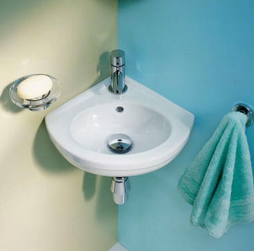 Geberit Fidelio 38x35.5 cm sarok kézmosó 274025000