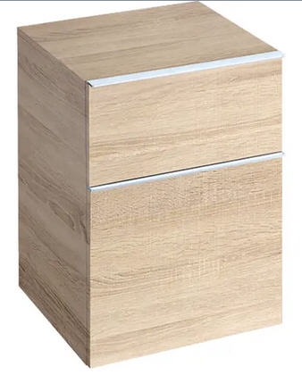 Geberit iCon oldalsó kiegészítő szekrény két fiókkal Melaminos faszerkezet/Természetes tölgy 841047000
