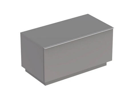 Geberit iCon oldalsó kiegészítő szekrény egy fiókkal, padlón álló Magasfényű bevonat/Platina 840092000