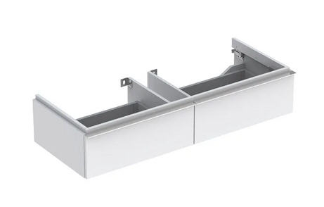 Geberit iCon alsó szekrény mosdóhoz 120 cm szélességtől, két fiókkal Magasfényű bevonat/Fehér 840120000