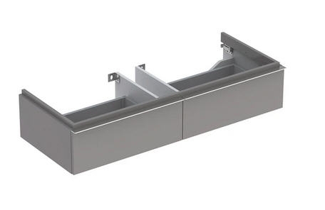 Geberit iCon alsó szekrény mosdóhoz 120 cm szélességtől, két fiókkal Magasfényű bevonat/Platina 840122000