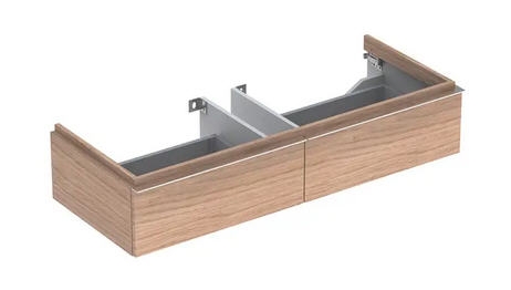 Geberit iCon alsó szekrény mosdóhoz 120 cm szélességtől, két fiókkal Melaminos faszerkezet/Természetes tölgy 841122000