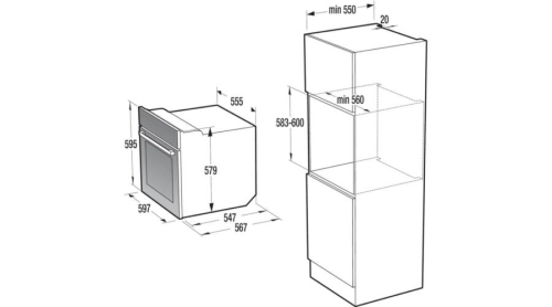 Gorenje BO735E20W beépíthető sütő (732869)
