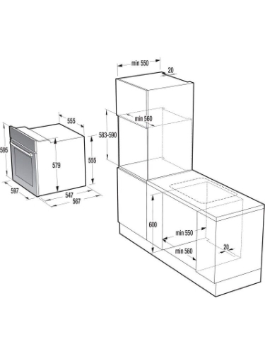 Gorenje BO735E11W  beépíthető sütő (732884)