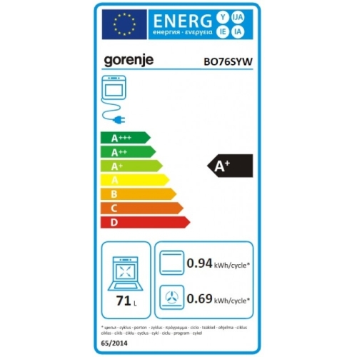 Gorenje BO76SYW beépíthető sütő (733220)