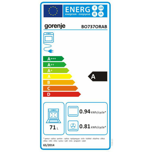 Gorenje BO737ORAB beépíthető sütő